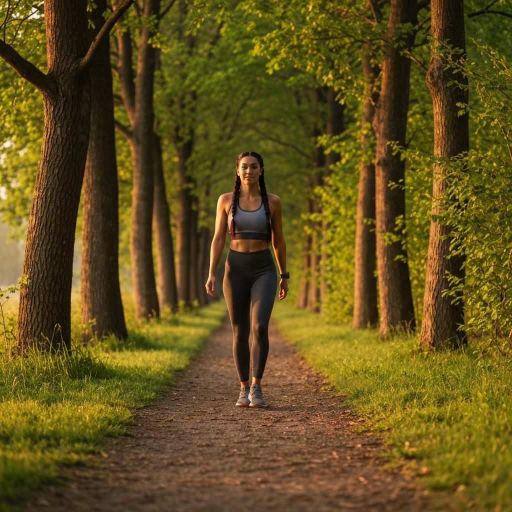 Person walking in nature