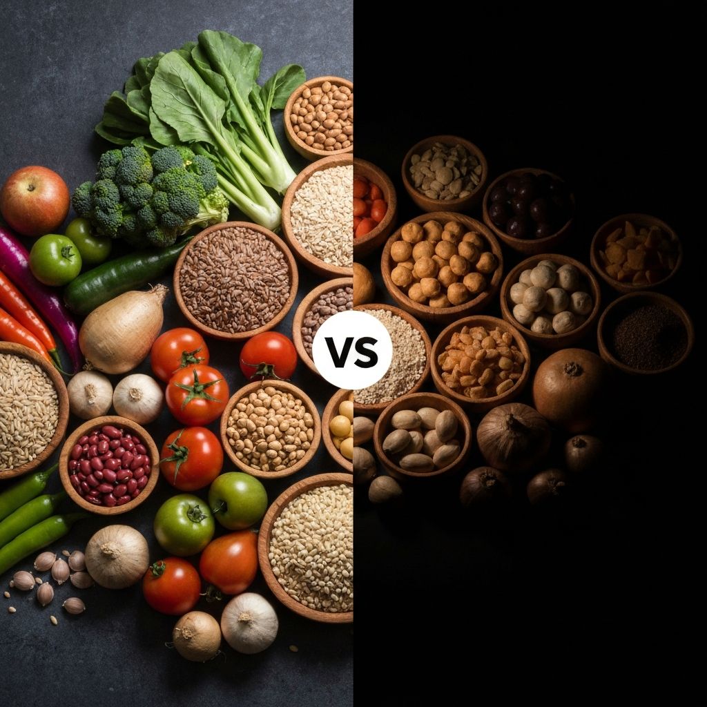 Whole foods compared to processed foods
